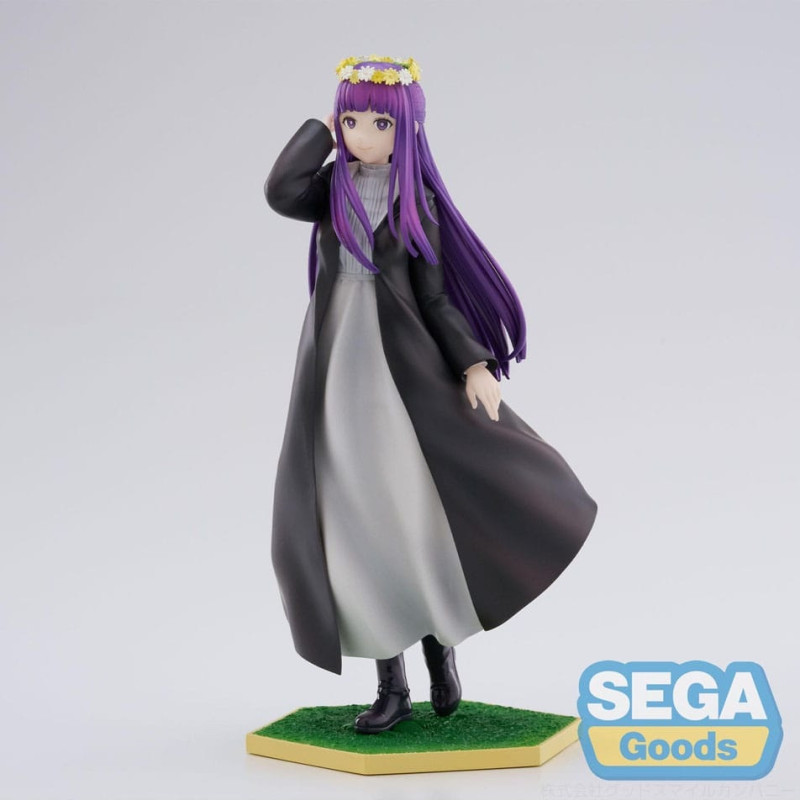 Figurine officielle Fern de Frieren: Beyond Journey's End, sculptée en PVC, 18 cm, par SEGA. Collection Luminasta