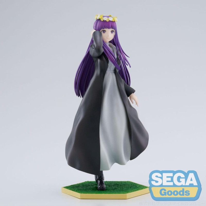 Figurine officielle Fern de Frieren: Beyond Journey's End, sculptée en PVC, 18 cm, par SEGA. Collection Luminasta