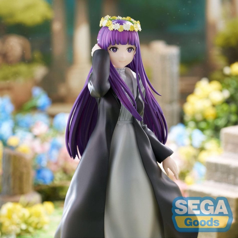 Figurine officielle Fern de Frieren: Beyond Journey's End, sculptée en PVC, 18 cm, par SEGA. Collection Luminasta
