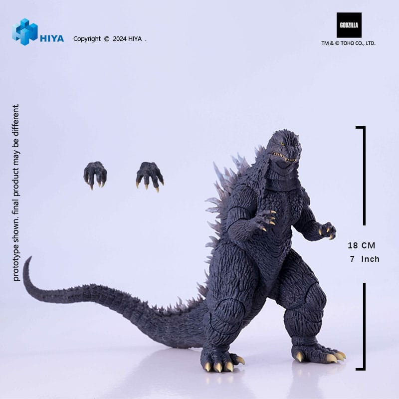 JUILLET 2026 : Godzilla against Mechagodzilla 2002 - Figurine Exquisite Basic Godzilla 18 cm