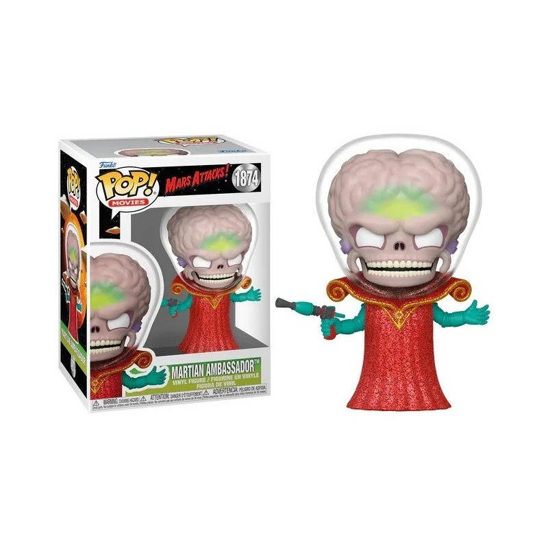 Mars Attacks - Pop! - Martian Ambassador n°1874 BOITE ABIMEE