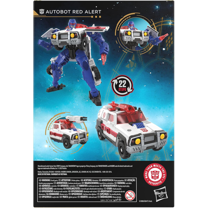 JUILLET 2025 : Transformers - Figurine Age of The Primes Autobot Red Alert Classe Voyageur
