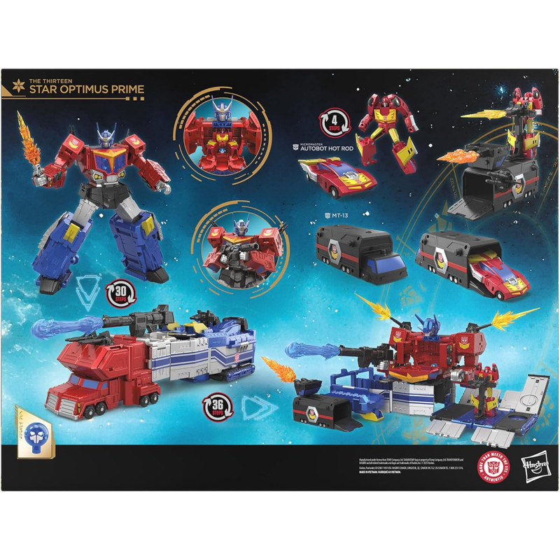 Transformers - Figurine Age of The Primes The Thirteen Star Optimus Prime Classe Titan