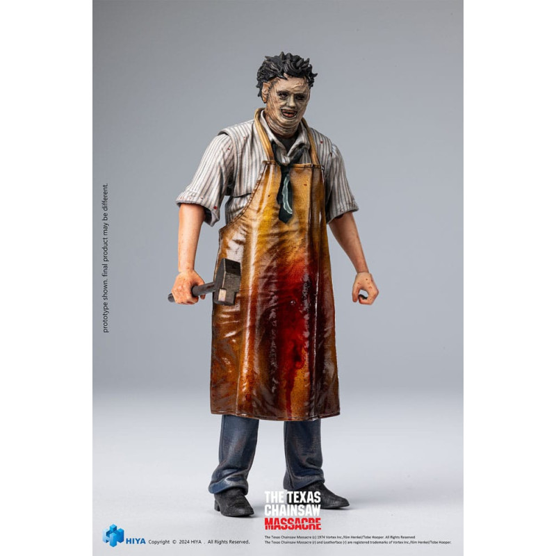 MARS 2026 : Texas Chainsaw Massacre (1974) - Figurine 1/18 Exquisite Mini Leatherface Killing Mask 12 cm