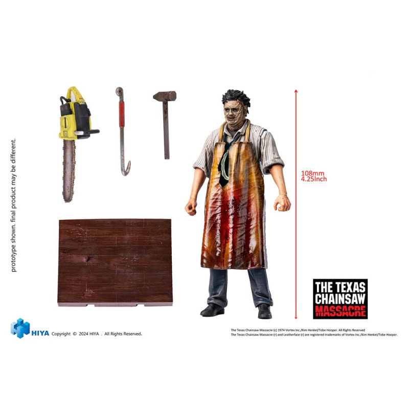 DÉCEMBRE 2025 : Texas Chainsaw Massacre (1974) - Figurine 1/18 Exquisite Mini Leatherface Killing Mask 12 cm