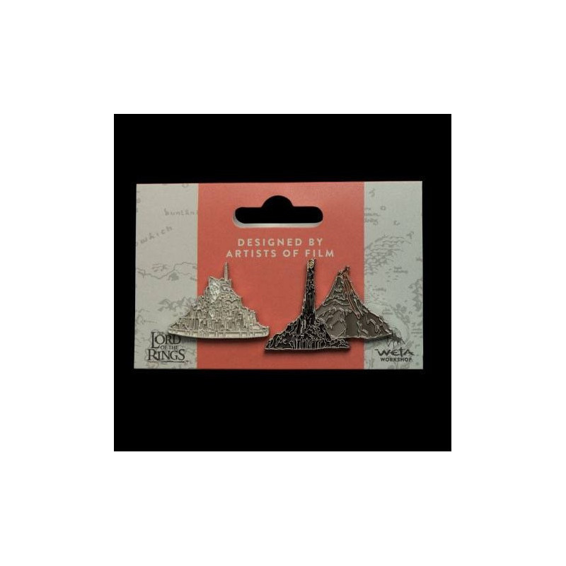 Lord of the Rings - Set de 2 pins Minas Tirith & Mount Doom