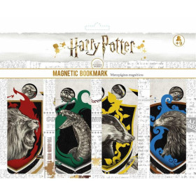 Harry Potter - Set de marque-pages magnétiques Les 4 Maisons