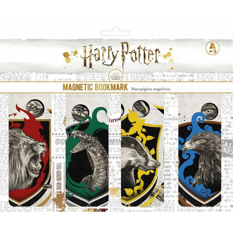 Harry Potter - Set de marque-pages magnétiques Les 4 Maisons