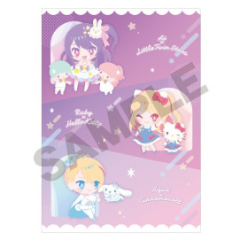Oshi No Ko x Sanrio - Chemise dossier A4 Purple