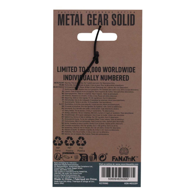 Metal Gear Solid 2 - Porte-clé 5000 exemplaires