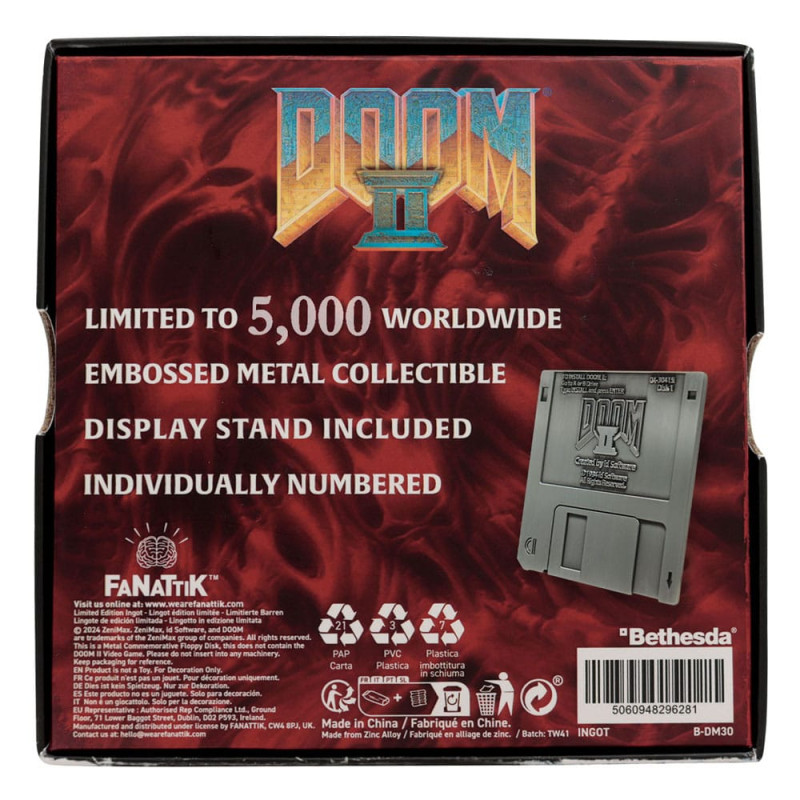 JUIN 2025 : Doom II - Réplique Arena Floppy Disk 5000 exemplaires