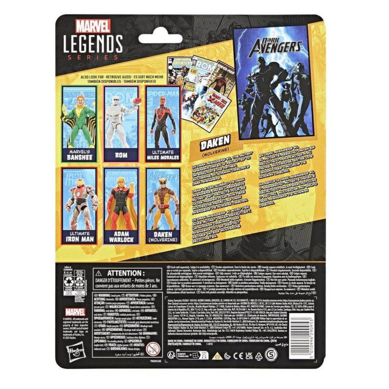 OCTOBRE 2025 : Marvel Legends - Retro Collection - Figurine Daken Wolverine 15 cm (Dark Avengers)