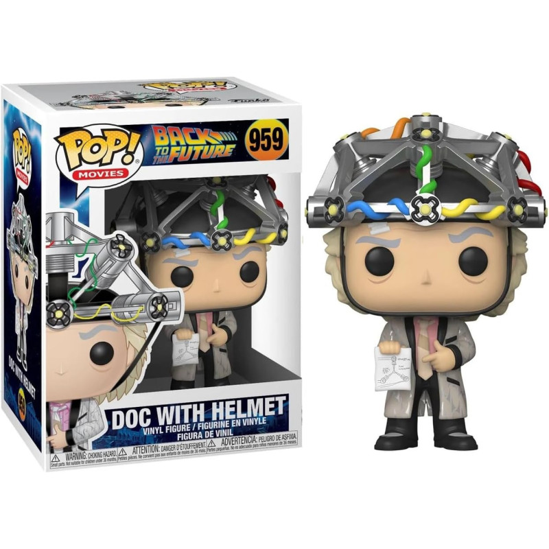 Retour vers le Futur - Pop! - Doc Brown Helmet n°959 BOITE ABIMEE 