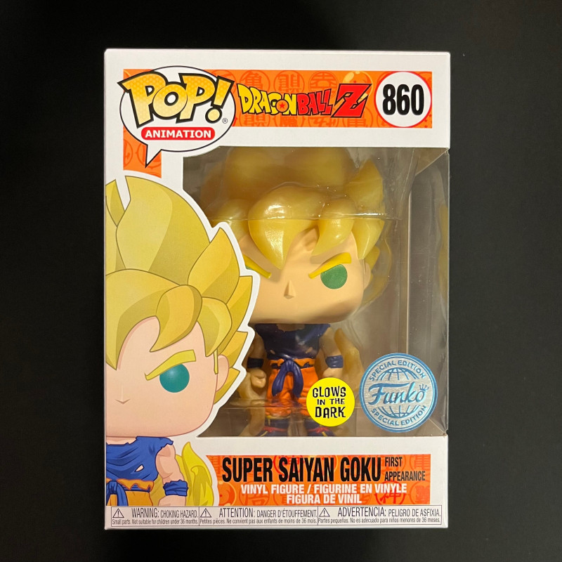Dragon Ball Z - Pop! - Goku Super Saiyan 1st Appearance GITD n°860 BOITE ABIMEE
