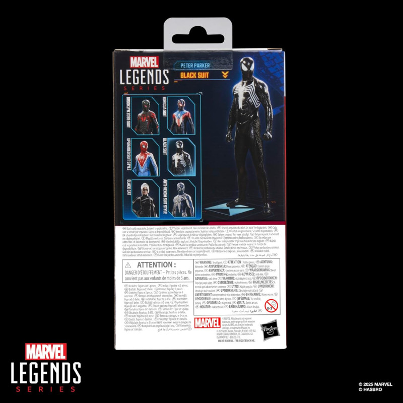 Spider-Man 2 – Marvel Legends Peter Parker Black Suit – Hasbro