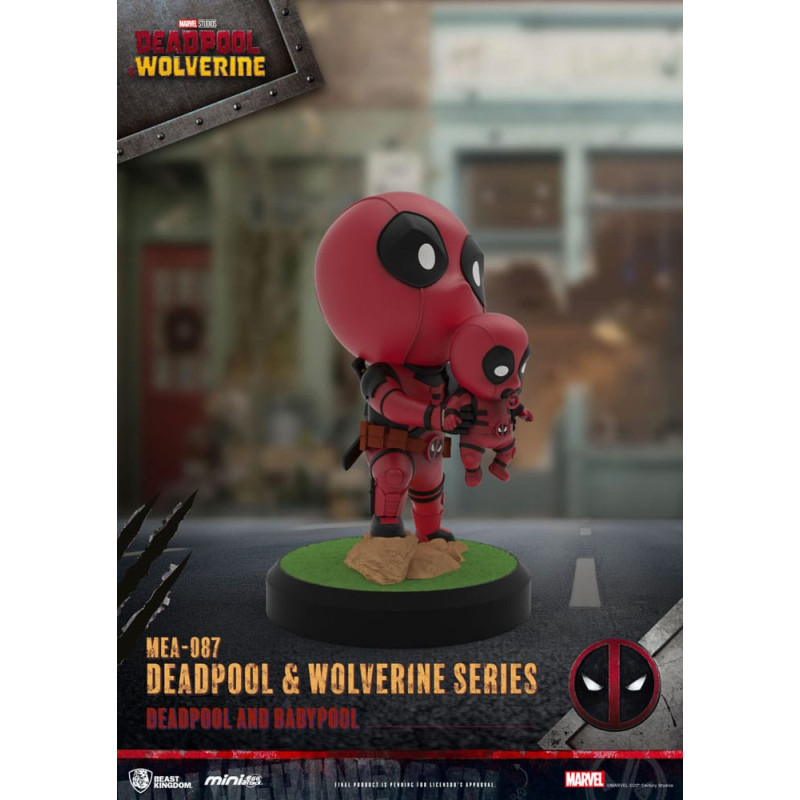 DÉCEMBRE 2025 : Deadpool & Wolverine - Figurine Egg Attack 8 cm - Deadpool & Babypool