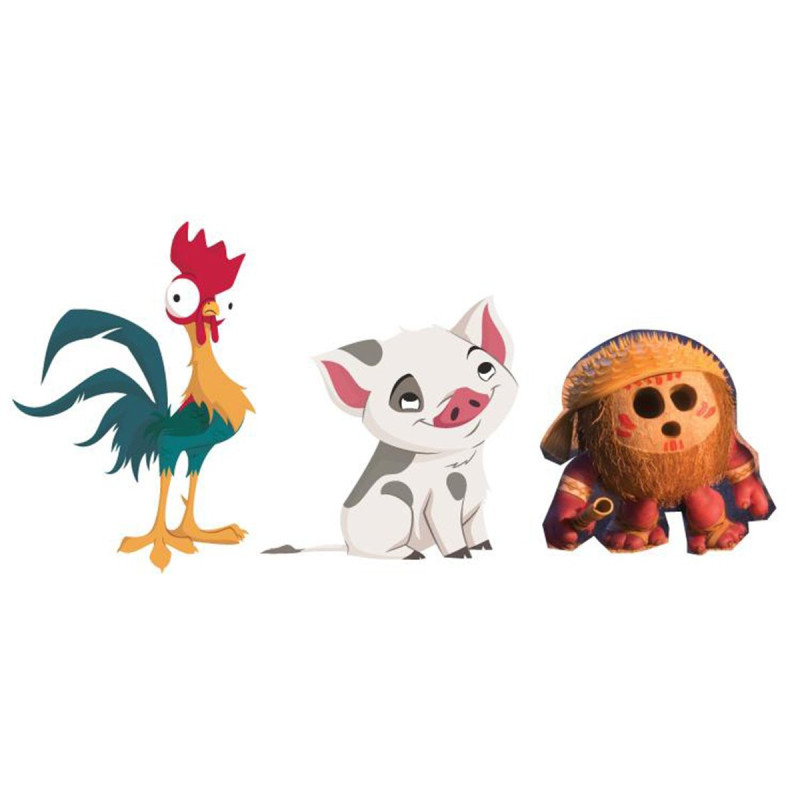 Disney : Moana 2 - Showcase Collection - Set de 3 mini figurines Hei Hei, Pua et Kakamora