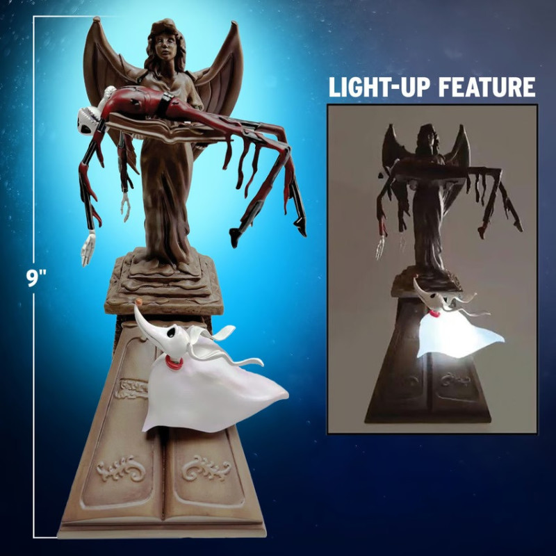 Nightmare Before Christmas - Statue Santa Jack & Light-Up Zero