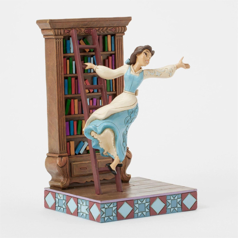 Disney : La Belle & La Bête - Traditions - Figurine Belle with Bookshelf