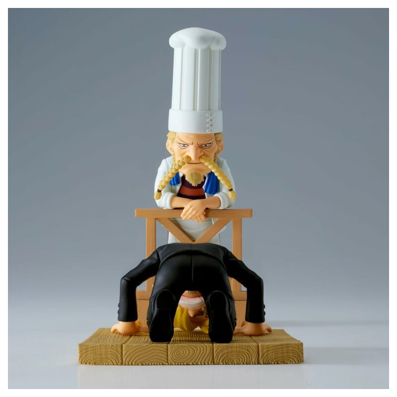 One Piece - Figurine WCF Log Stories : Sanji & Zeff 7 cm BOITE OUVERTE