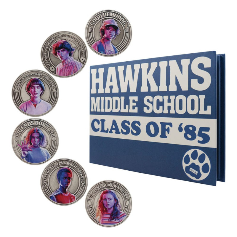 Stranger Things - Abum Yearbook 6 pièces de collection 1985 exemplaires