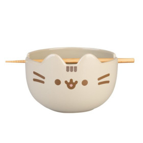 Pusheen - Bol ramen avec baguettes