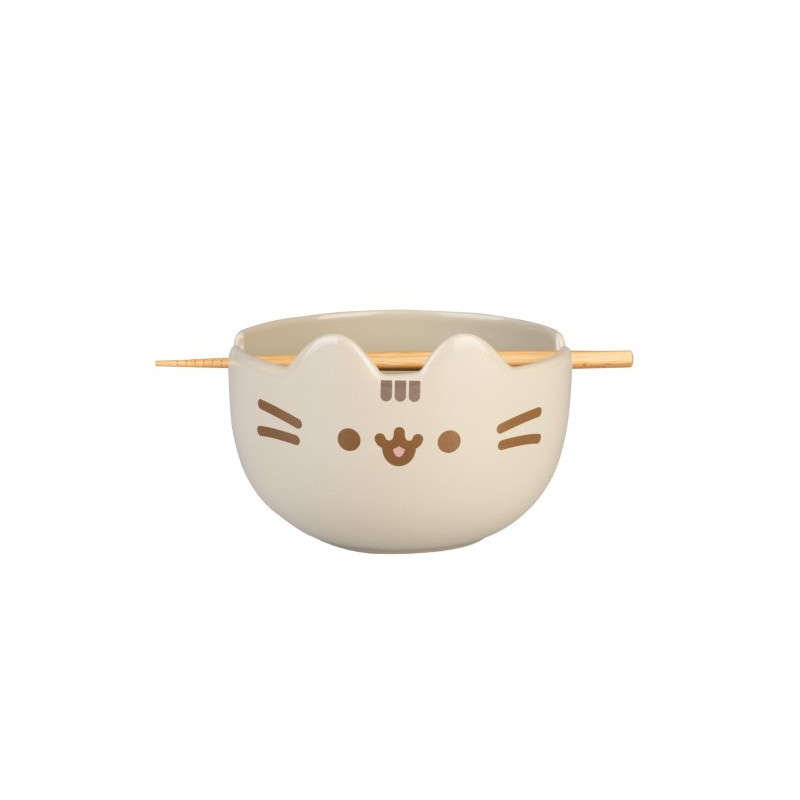 Pusheen - Bol ramen avec baguettes