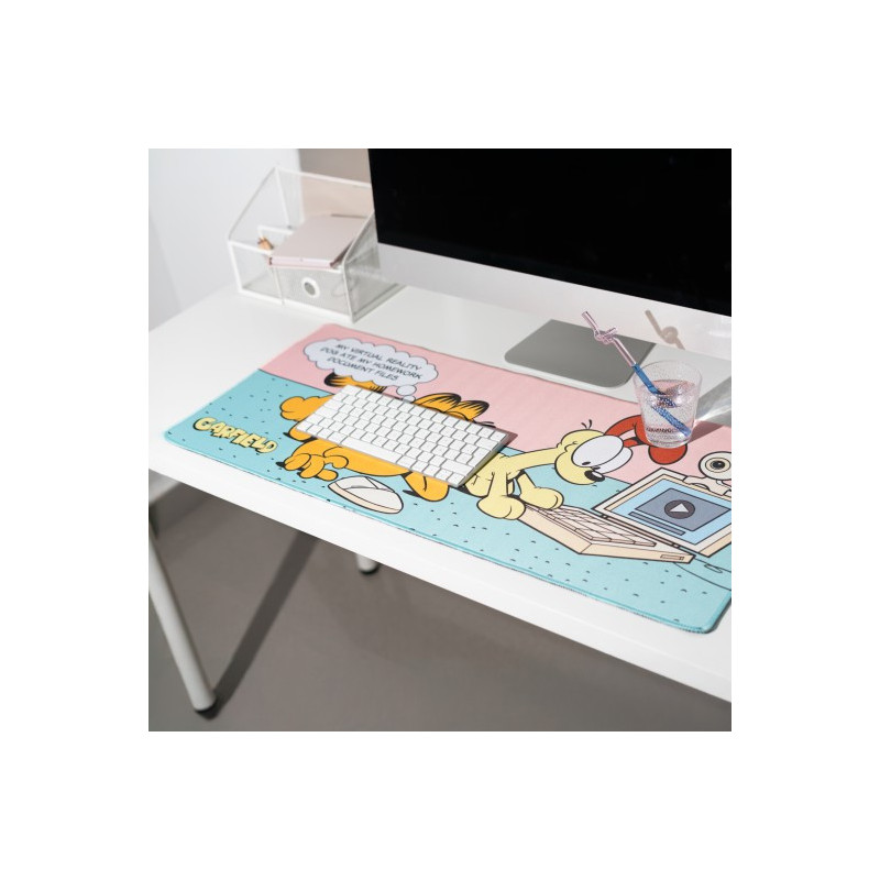 Tapis de bureau XXL Garfield – Licence officielle – Grupo Erik