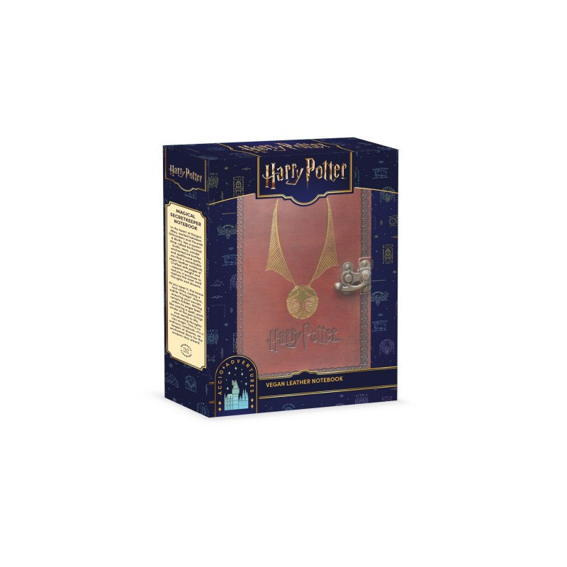 NOVEMBRE 2025 : Harry Potter - Carnet premium Cuir Vegan Golden Snitch (Vif d'Or)