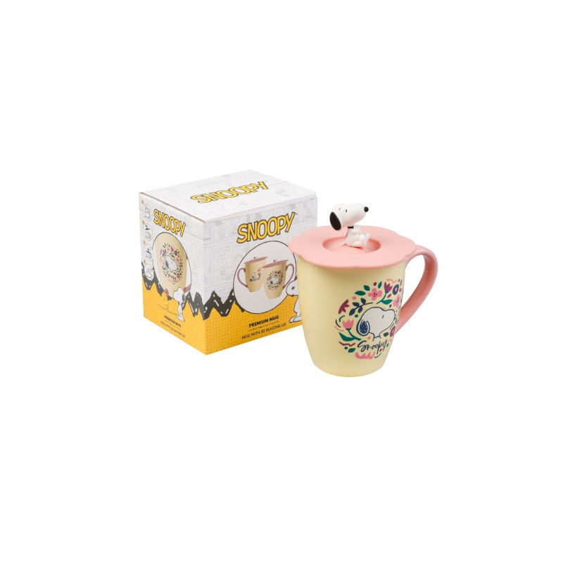 Mug Premium Snoopy avec Couvercle – Licence Peanuts