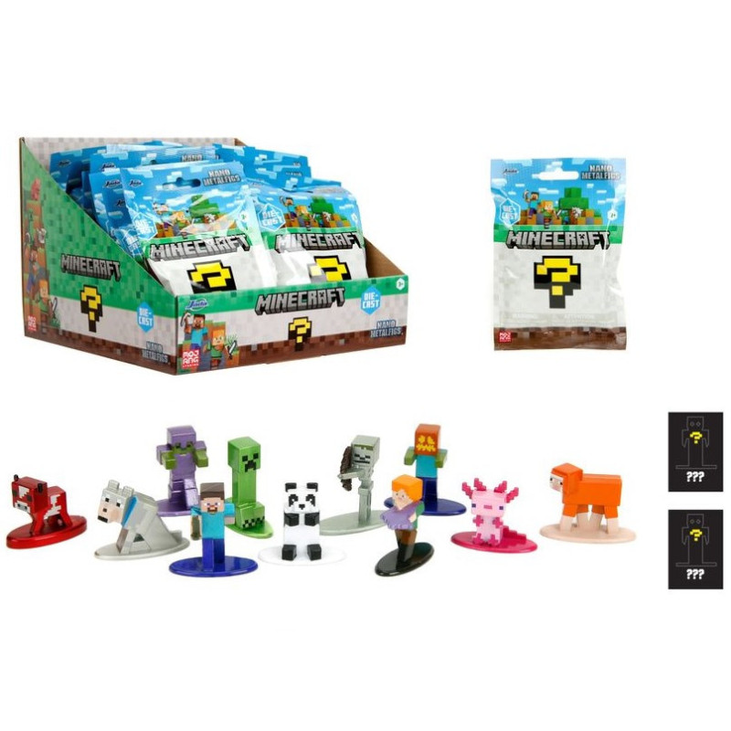 Minecraft - Figurine Nano Mystery en sachet mystère 1 EXEMPLAIRE ALEATOIRE