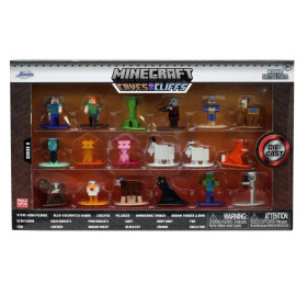 Minecraft - Pack 18 figurines Nano Metalfigs Nano 4 cm