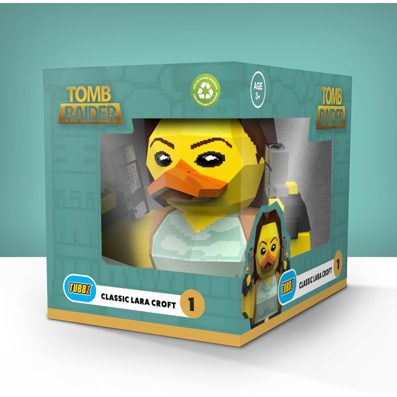Tomb Raider - Figurine canard TUBBZ Classic Lara Croft 10 cm Boxed Edition