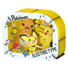 Pokemon - Théâtre de papier Pichu, Pikachu, Raichu
