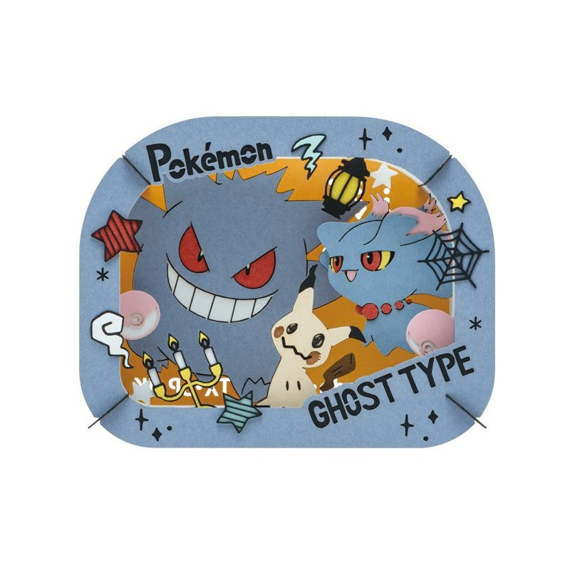 Pokemon - Théâtre de papier Ectoplasma & Feuforêve & Mimiqui