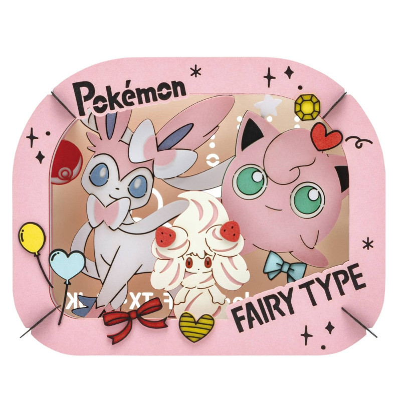 Pokemon - Théâtre de papier Rondoudou & Nymphali & Charmilly