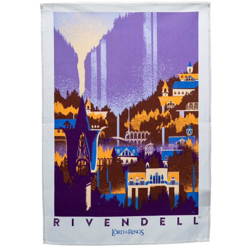AUTOMNE 2025 : Lord of the Rings - Set de 2 serviettes torchons Hobbiton & Rivendell