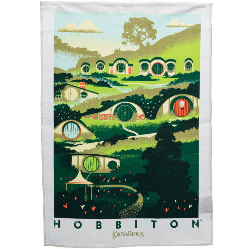 AUTOMNE 2025 : Lord of the Rings - Set de 2 serviettes torchons Hobbiton & Rivendell