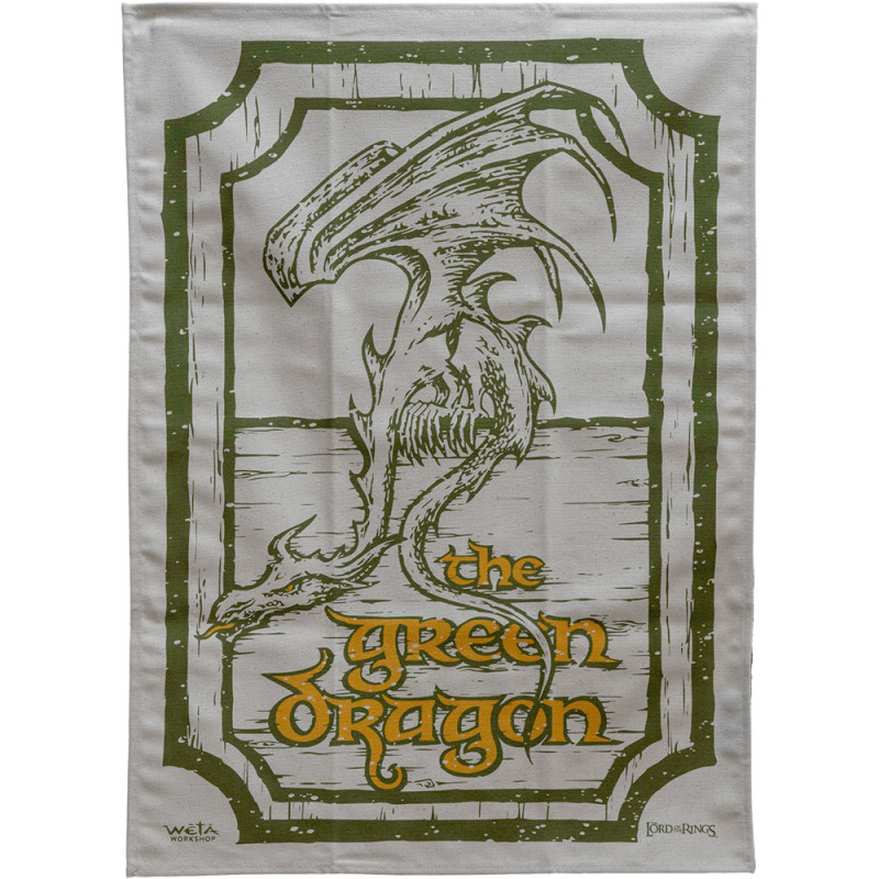 AUTOMNE 2025 : Lord of the Rings - Set de 2 serviettes torchons Prancing Pony & Green Dragon