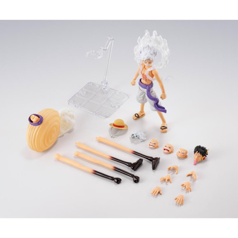 FÉVRIER 2026 : One Piece - Figurine S.H.Figuarts Monkey D. Luffy Gear 5 Future Island Egghead