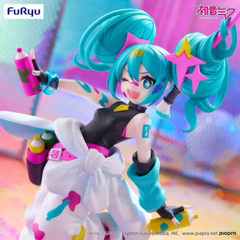 Hatsune Miku Figurine Paint Girl Trio-Try-iT 19 cm – FuRyu
