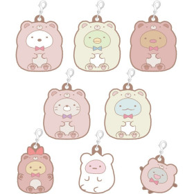 Sumikko Gurashi - Porte-clé caoutchouc Ouchi de Kuma Cafe 1 EXEMPLAIRE ALEATOIRE