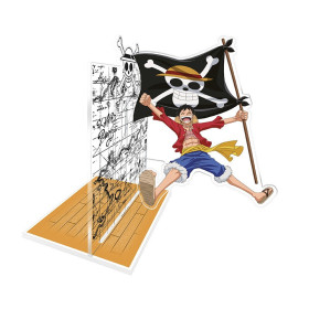 One Piece - Figurine serre-livre Acryl plate à assembler Luffy