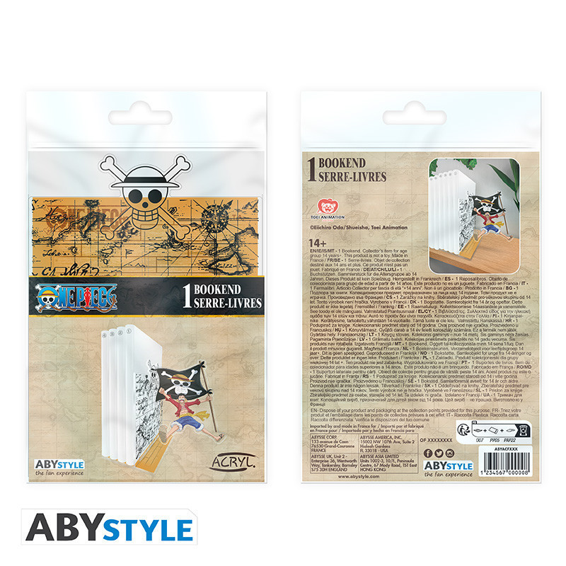 One Piece - Figurine serre-livre Acryl plate à assembler Luffy