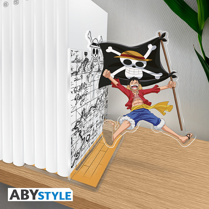 One Piece - Figurine serre-livre Acryl plate à assembler Luffy