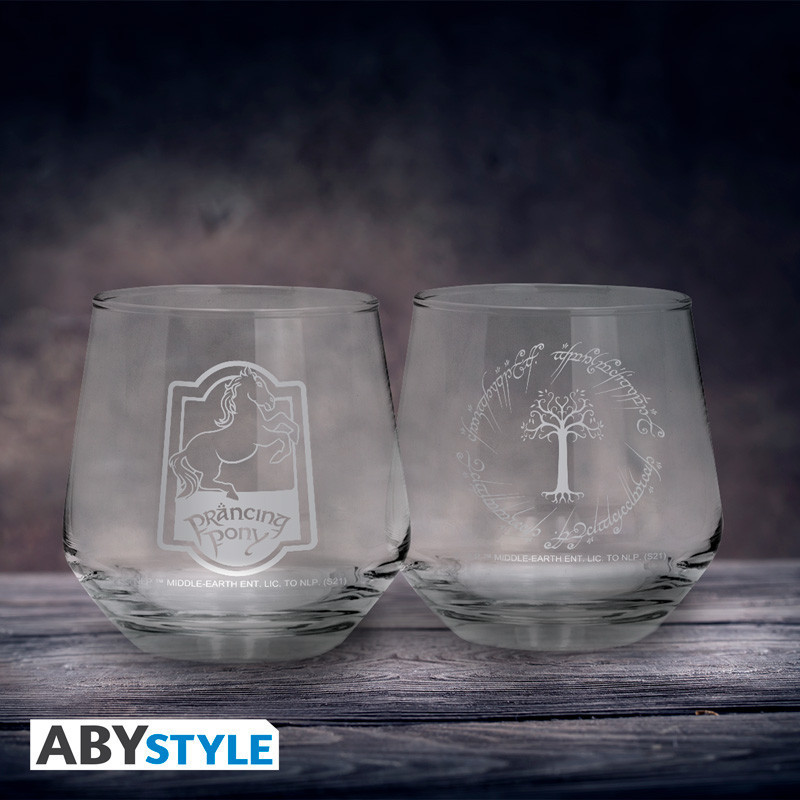 Lord of the Rings - Set de 2 verres Gondor & Prancing Pony