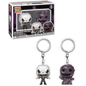 Nightmare Before Christmas - Pop! Pocket - Set de 2 porte-clés Jack & Oogie Boogie