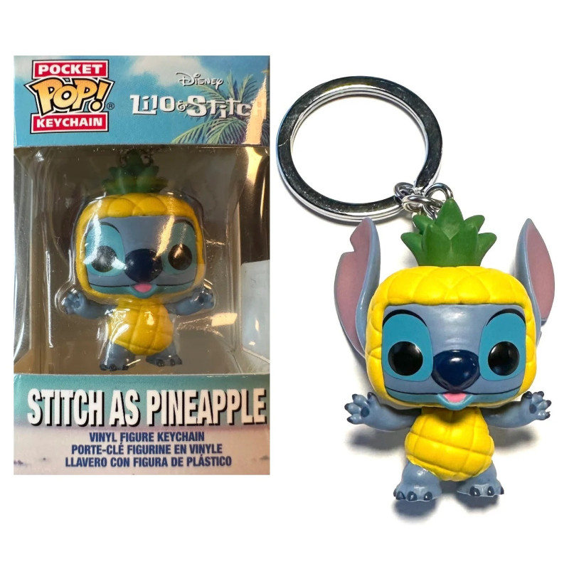 Disney - Pop! Pocket Lilo & Stitch - Porte-clé Stitch Ananas