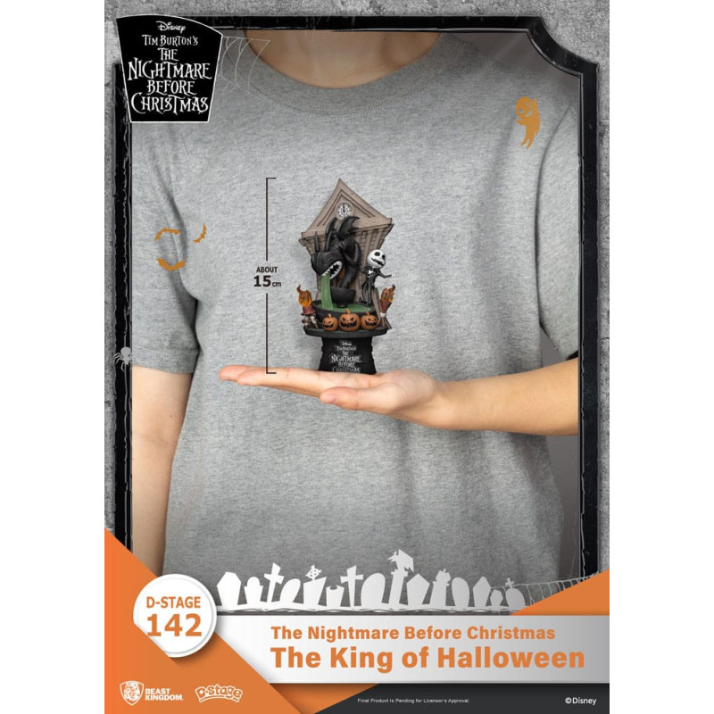Nightmare Before Christmas - Figurine Diorama D-Stage Jack The King of Halloween 15 cm BOITE OUVERTE