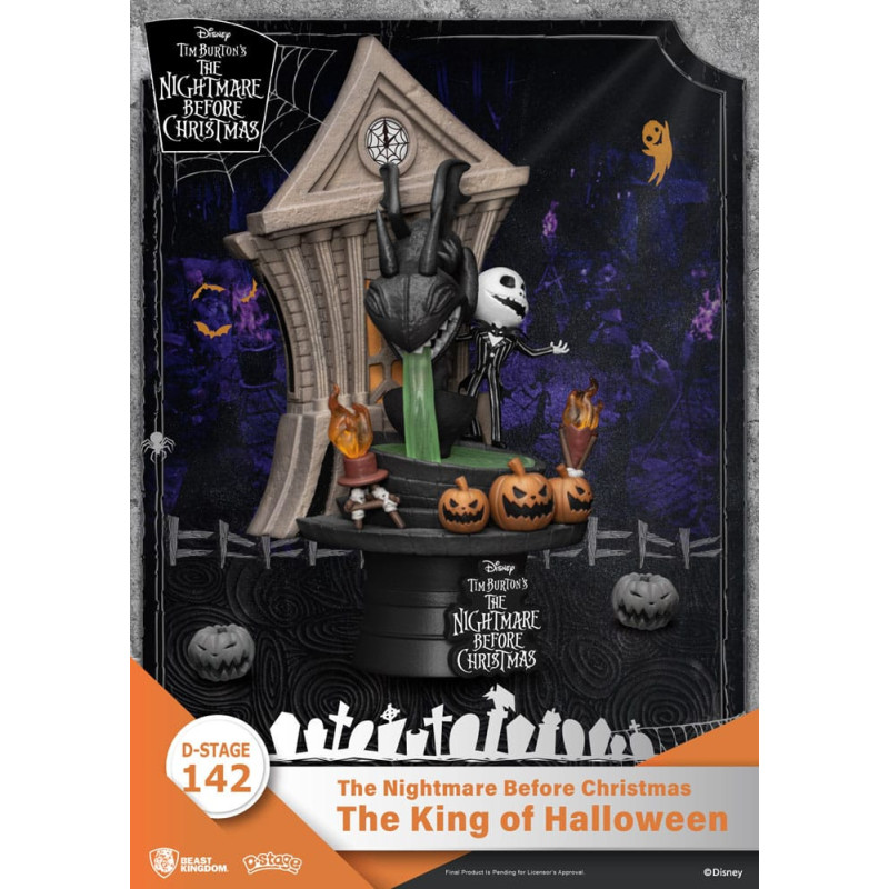 Nightmare Before Christmas - Figurine Diorama D-Stage Jack The King of Halloween 15 cm BOITE OUVERTE